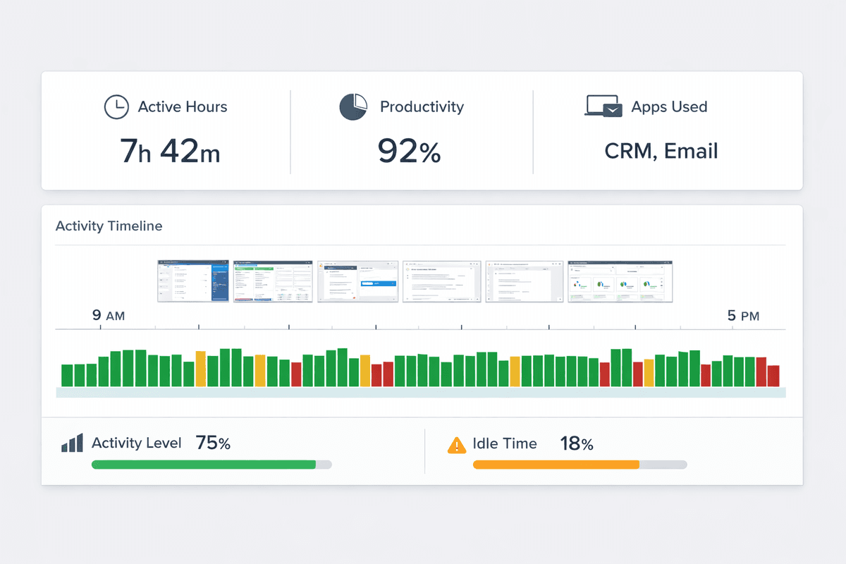 CRM and productivity tracking tools used by offshore CRM coordinators