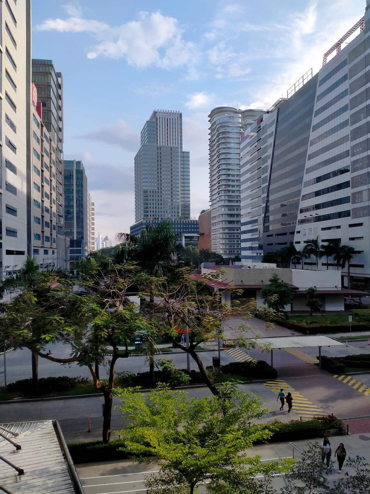 Philippine city business district, professional environment for offshore teams
