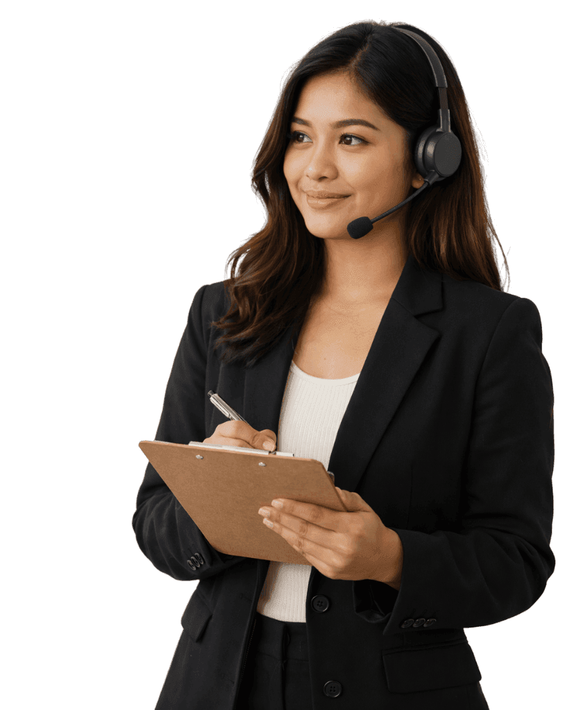 Office-based back-office staff member working at a company-managed desktop