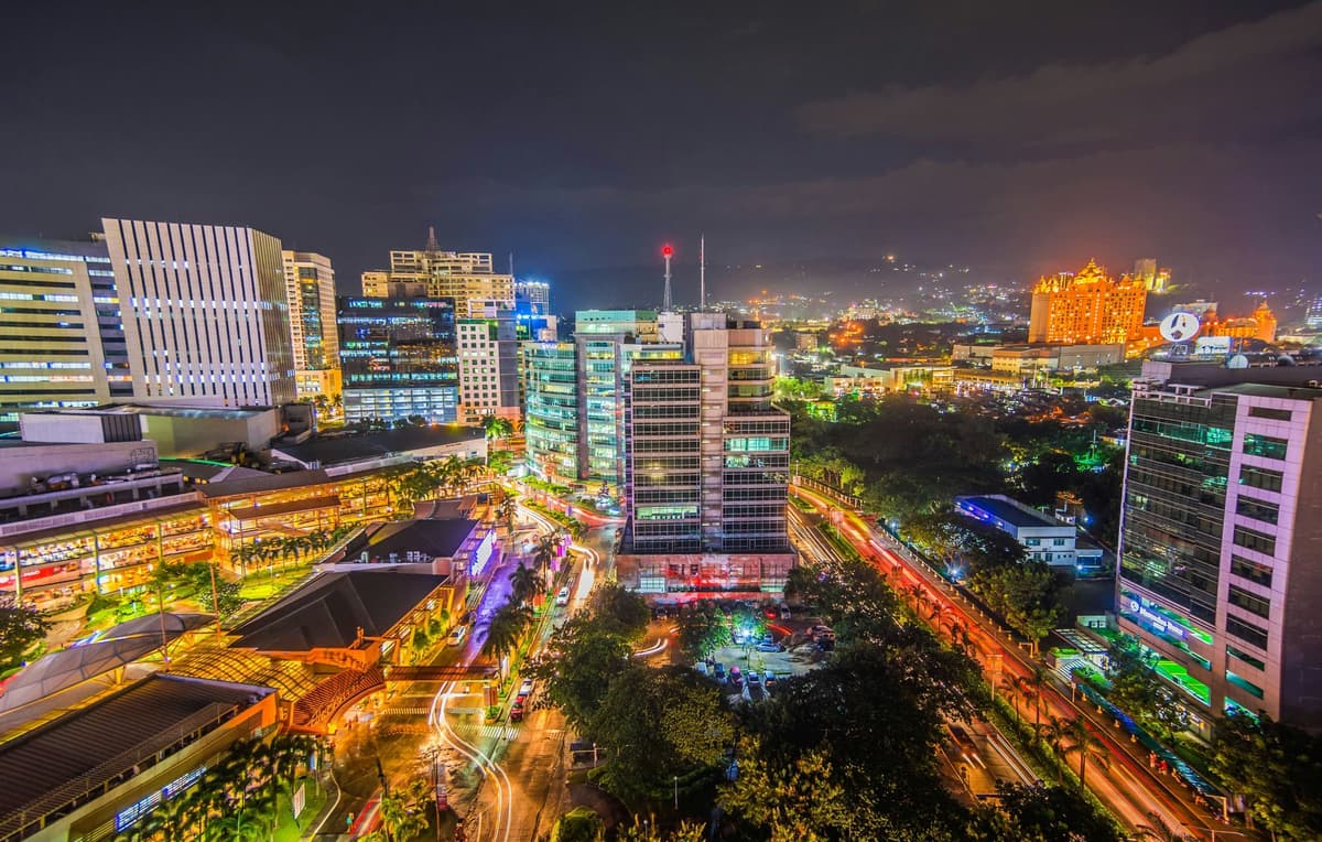 Cebu City skyline and business district, Philippines
