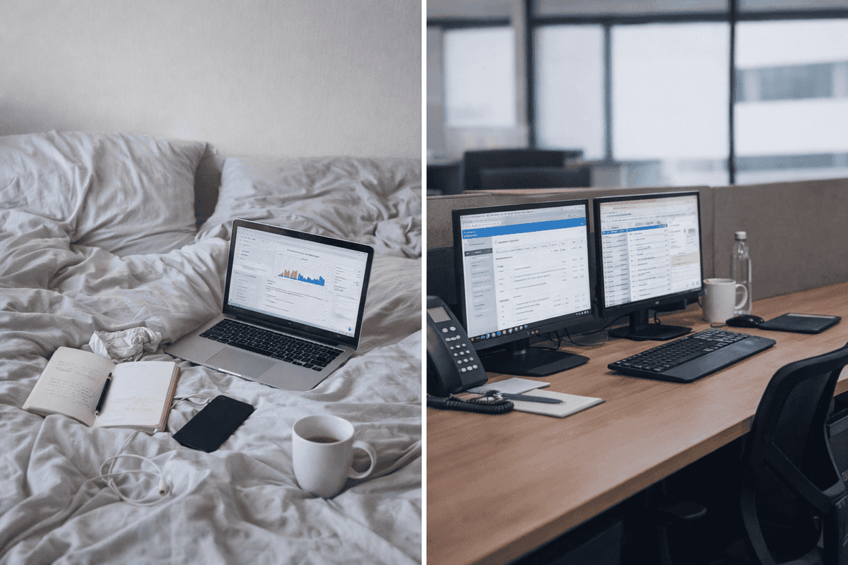 Office-based versus home-based offshore team security comparison